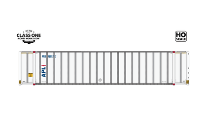 Class One Model Works CT00526 HO, Hyundai 48' Exterior Post Container, APL, APLU, 493826 - House of Trains