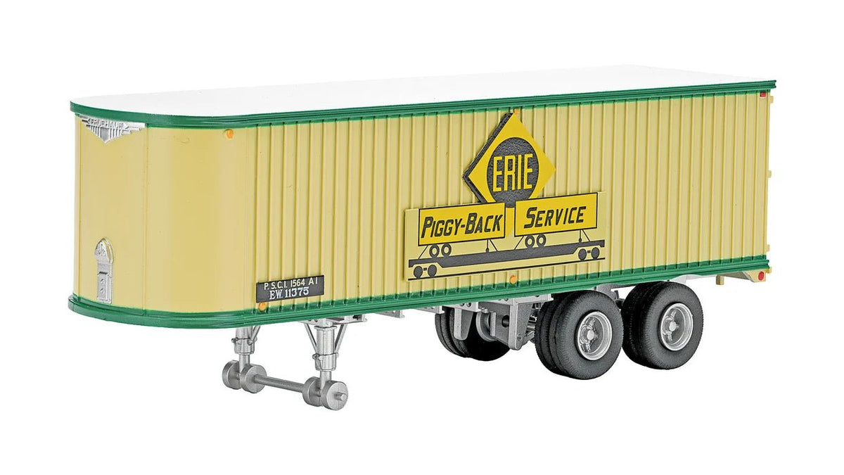 Class One Model Works TR00201 HO, Fruehauf Corrugated Side, 31' Early Trailer, Erie - House of Trains