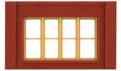 DPM 30147 HO One Story, Victorian Windows, Modular Building Kit - House of Trains