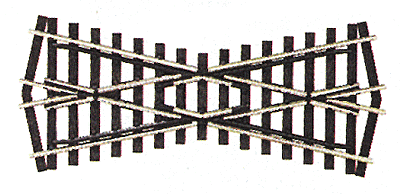 Peco SL-93 HO Code 100 Insulfrog 24-Degree Crossing, Short