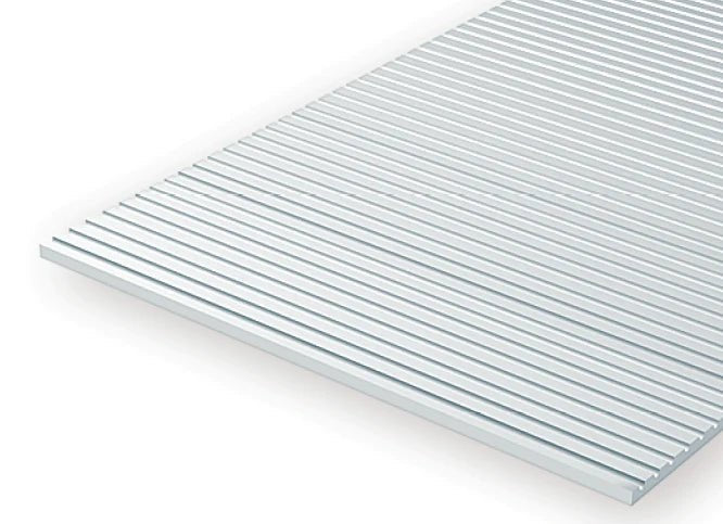 Evergreen 2037 Car Siding, .037 Spacing, .020 Thick, 1 Piece - House of Trains