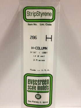 Evergreen 286 Column, .188", 4.8 mm, 3 Pieces - House of Trains