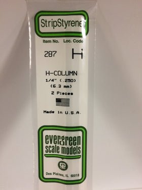 Evergreen 287 Column, .250", 6.3 mm, 2 Pieces - House of Trains