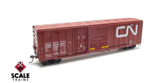 ExactRail Evolution 1813 - 3 HO, FMC 5277 Box Car, CN, 553583 - House of Trains