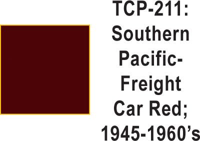 Tru Color TCP-211 Southern Pacific 1945-60's Freight Car Red Paint 1 ounce