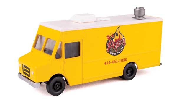 Walthers SceneMaster 949-12114 HO, Morgan Olson Route Star Van, Pop's BBQ Food Truck