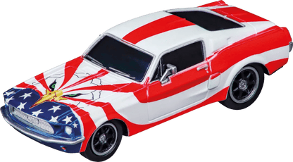 Carrera 64289, GO!!!, Slot Car, Ford Mustang, '67, Stars and Stripes