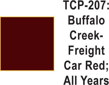 Tru Color TCP-207 Buffalo Creek 1940-60's Freight Car Red Paint 1 ounce