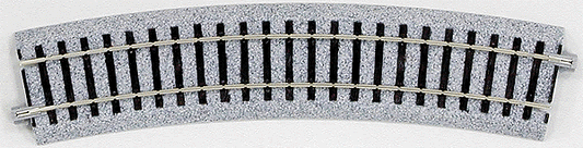 Kato 2-270 HO Unitrack 19-1/4" (490mm) Radius Curve 22.5Degree (1/4 Circle)