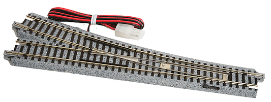 Kato 20-203 N Unitrack, #6 Remote Right Hand Turnout 28 1/4" Radius (718mm), 186mm Length