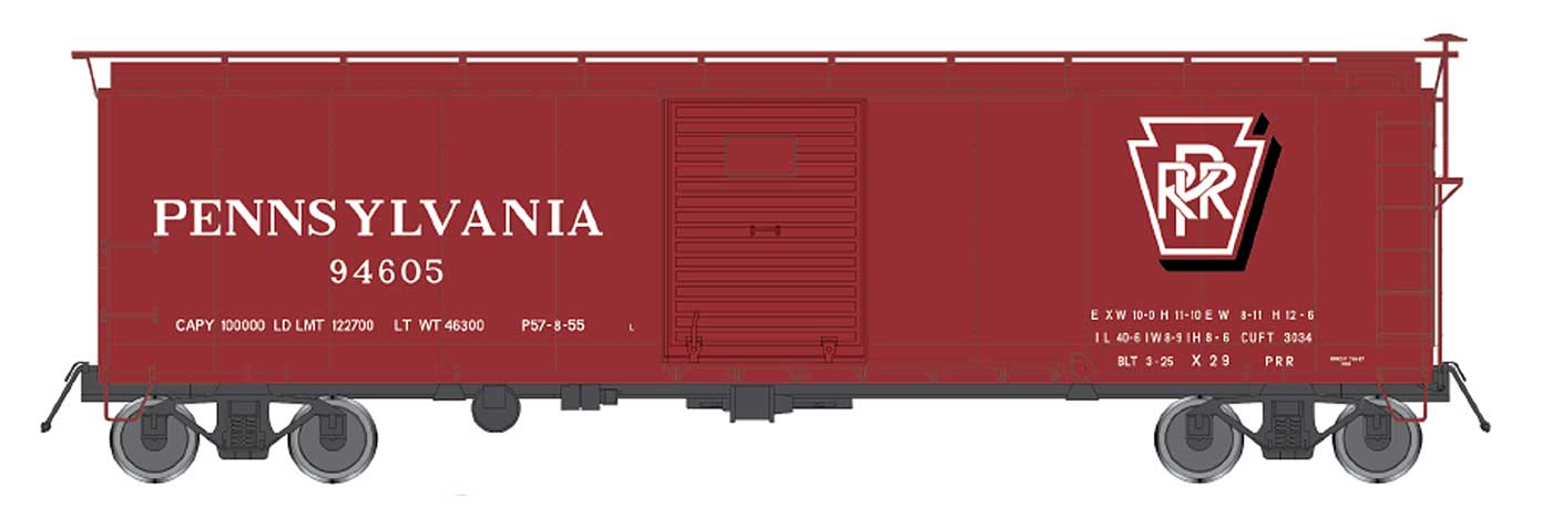 InterMountain 37202 - 14 HO, X - 29 Box Car, PRR, 94618 - House of Trains