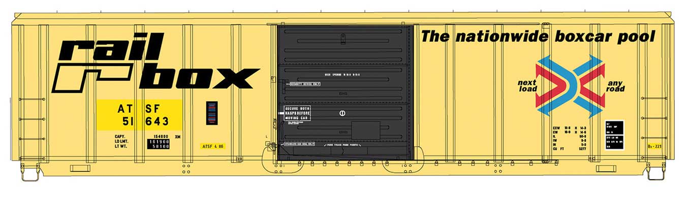 InterMountain 67521 - 01 N, P - S 5277 Box Car, ATSF, 51364 - House of Trains