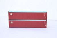 Jacksonville Terminal Company 402403 N, 40' Rib Side Container, Canada Marine, 2 Pack - House of Trains