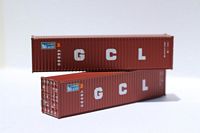Jacksonville Terminal Company 405032 N, 40' High - Cube Container, Beacon/ GCL, 2 Pack - House of Trains