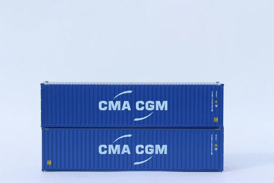 Jacksonville Terminal Company 405106 N, 40' High - Cube Container, ECMU Logo Only, CMA, CGM - House of Trains