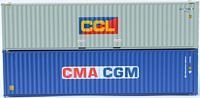 Jacksonville Terminal Company 405801 N, 40' High - Cube Container, Multi, 2 Pack - House of Trains
