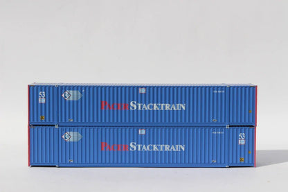 Jacksonville Terminal Company 535015 N, 53' Container, Pacer Stacktrain, PACU, 2 Pack - House of Trains