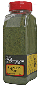 Woodland Scenics 1349 64.6ci Fine Turf Shaker, Blended Green
