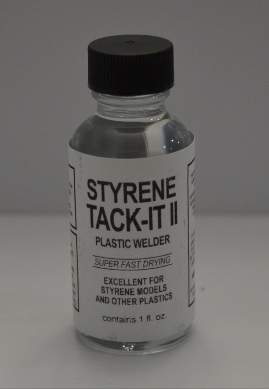 JM Hobby Supply 701, Styrene Tack - It II, Plastic Welder, 1 fl oz - House of Trains