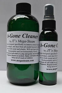 JT's Mega - Steam 001, b - Gone Cleaner, Smoke Fluid Cleaner, 2 ounce spray bottle - House of Trains