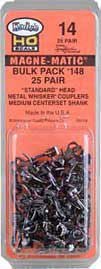 Kadee 148 - 25 Standard Head Whisker Coupler, 9/32"Centerset - House of Trains