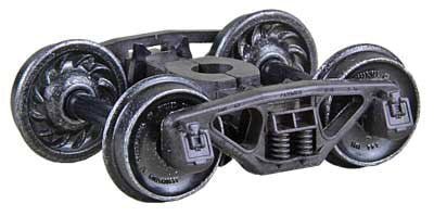 Kadee 1565 HO Bettendorf Truck, 33" Ribbed Code 88 Wheel (1 Pair) - House of Trains
