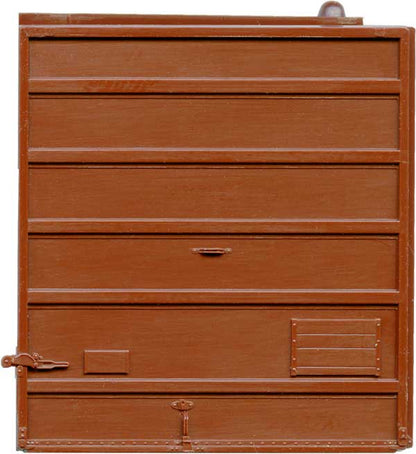 Kadee 2248 HO 9 Foot Door, 6 Panel Superior, Low Tackboard, Boxcar Red - House of Trains