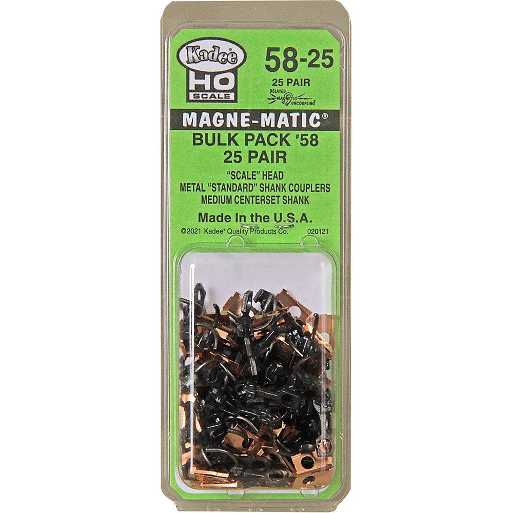 Kadee 58 - 25 HO 58 Scale Coupler, 9/32" Centerset, 25 Pair - House of Trains