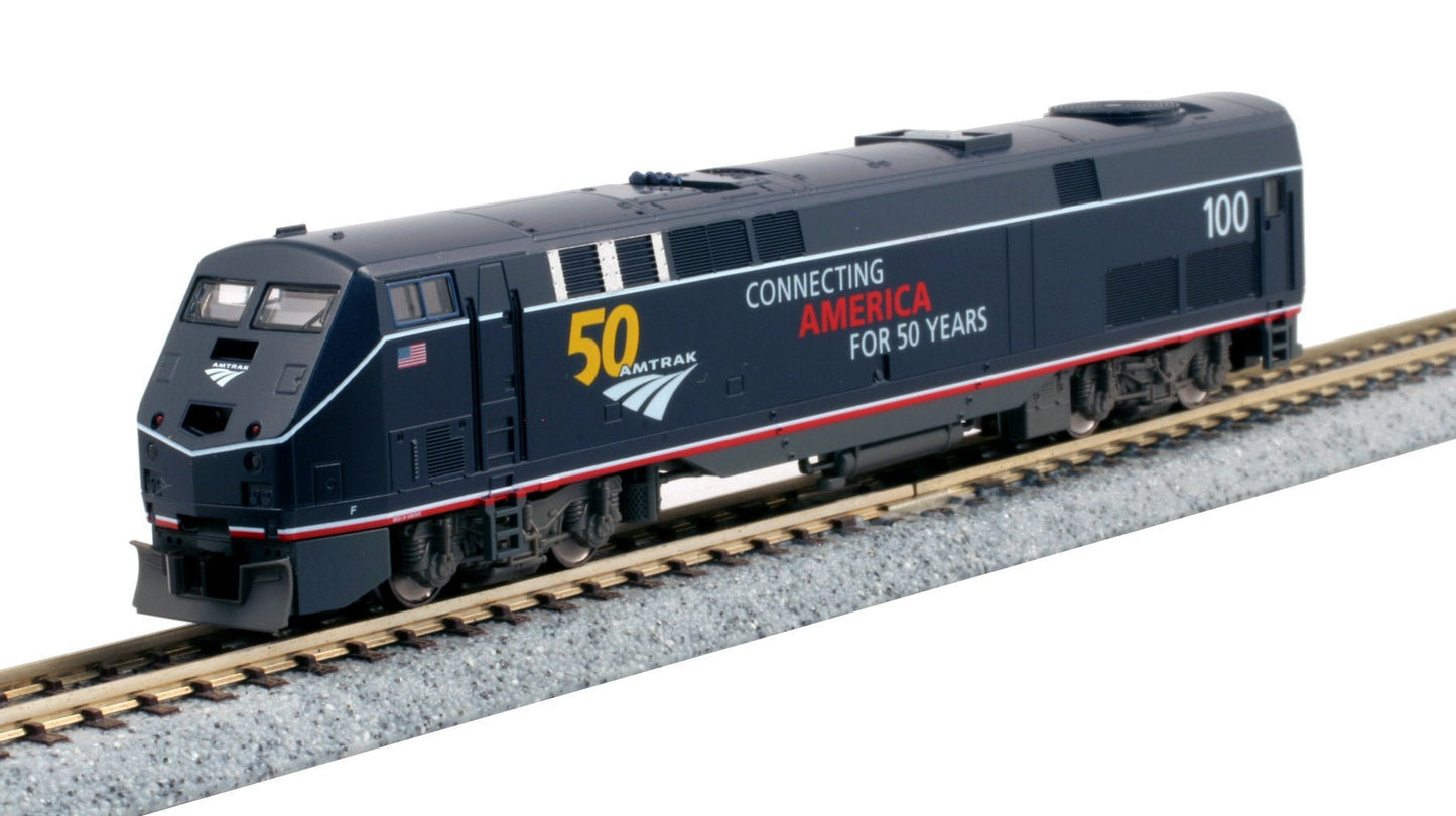 Kato 176 - 6035 - LS N, GE P42, ESU LokSound, Amtrak, 50th Anniversary Midnight Blue, 100 - House of Trains