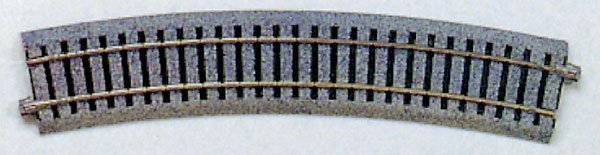 Kato 2-210 HO Unitrack 21-5/8" (550mm) Radius Curve 22.5 Degree (1/4 Circle) - House of Trains