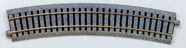 Kato 2-210 HO Unitrack 21-5/8" (550mm) Radius Curve 22.5 Degree (1/4 Circle) - House of Trains