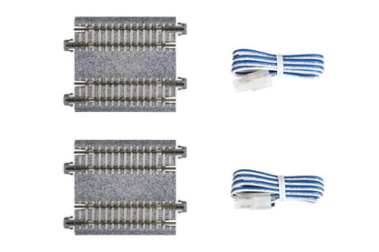 Kato 20-043 N Unitrack 2-7/16" (62mm) Double Track Feeder Straight Concrete Ties (2 Pieces) - House of Trains