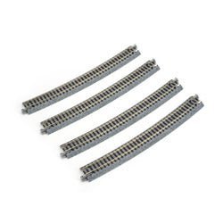Kato 20 - 150 N Unitrack 28 - 1/4" (718mm) Radius Curve 15 Degree (4 Pieces) - House of Trains