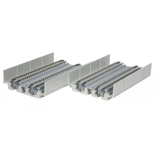 Kato 20 - 422 N, 4 - 7/8", 124mm, Straight Double Viaduct Unitrack, 2 Pieces - House of Trains