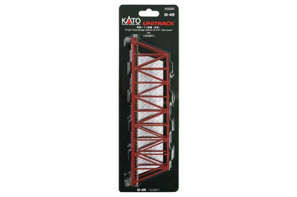 Kato 20-429 N, 9-3/4" Single Track Truss Bridge, Reddish Brown - House of Trains