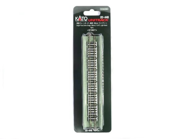 Kato 20-449 N, Plate Girder Bridge, Unitrack, 7 5/16, 186mm, Light Green - House of Trains