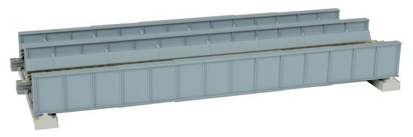 Kato 20 - 457 N Double Track Plate Girder Bridge, Gray - House of Trains
