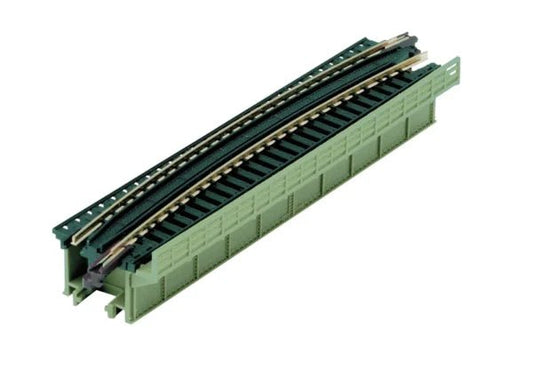 Kato 20-468 N, Unitrack, Deck Girder Curved Bridge, 17.6" Radius, R448, 15 Degree, Light Green - House of Trains