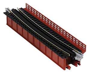 Kato 20 - 470 N, Unitrack, Deck Girder Curved Bridge, Red - House of Trains