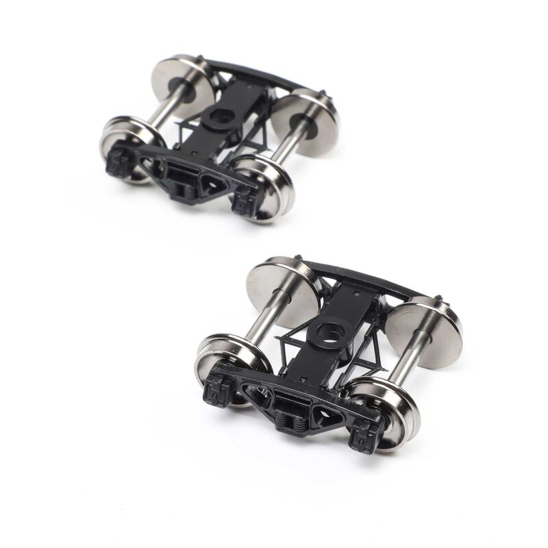 Athearn 90400 HO, Bettendorf Trucks, Metal Wheels, 1 Pair