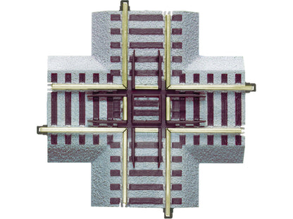 Lionel 6 - 49864 S, Fastrack 90 Degree Crossover, 5" - House of Trains