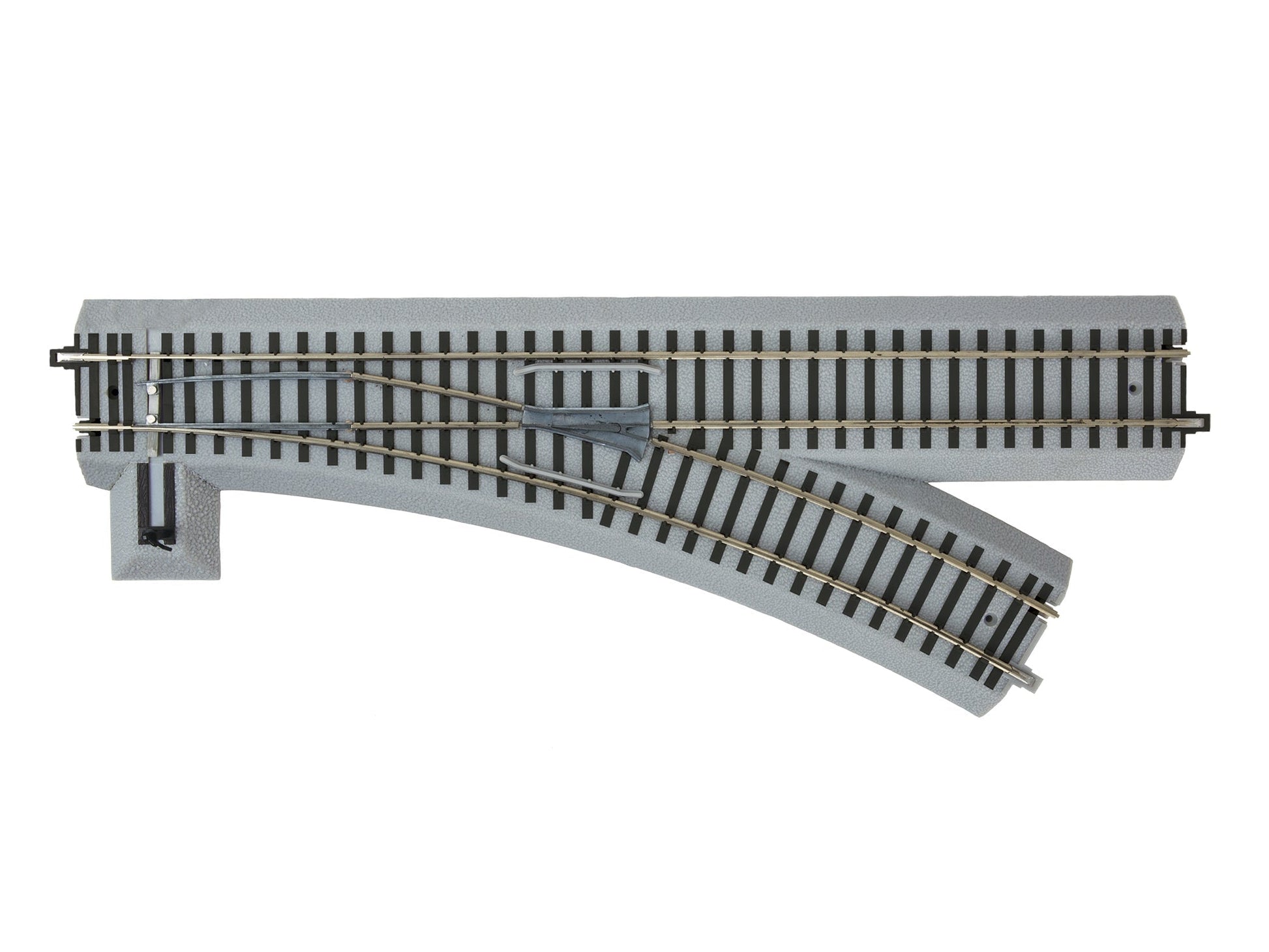 Lionel 6 - 49884 S, Fastrack Right Manual, 27" Radius, Length 15" Straight, 30 Degree R27 Turnout - House of Trains
