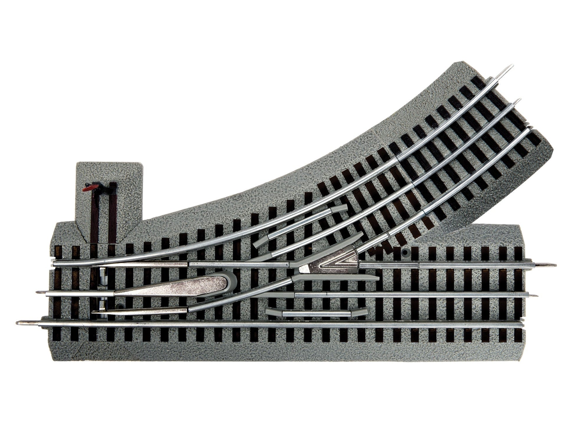 Lionel 6 - 81252 O, O - 31 FasTrack Manual Switch, Left Hand - House of Trains