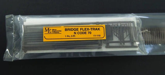 Micro Engineering 11 - 110 N, Code 70, Bridge Track, Wood Ties, 1 Piece 3 Foot - House of Trains