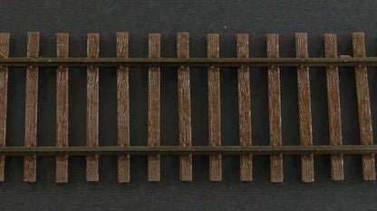 Micro Engineering 12 - 106 HO Code 70 Weathered Flex Track Wood Ties, 6 sections per bundle - House of Trains
