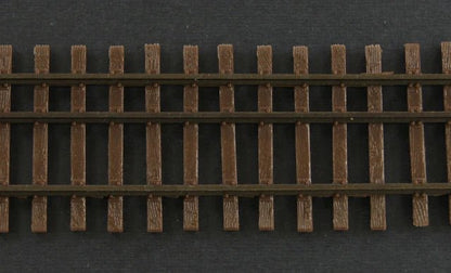 Micro Engineering 12 - 110 HO - HOn3, Dual Gauge, Code 70, Weathered Flex Track Wood Ties, 6 sections per bundle - House of Trains