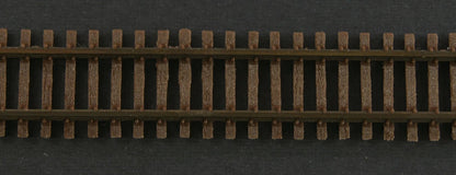Micro Engineering 12 - 126 N Code 40 Weathered Flex Track Wood Ties, 6 sections per bundle - House of Trains