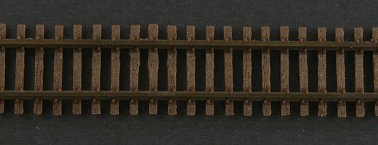 Micro Engineering 12 - 126 N Code 40 Weathered Flex Track Wood Ties, 6 sections per bundle - House of Trains