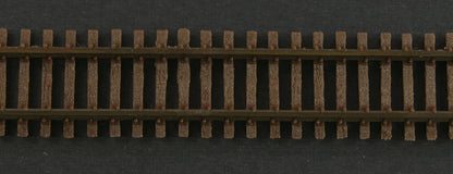 Micro Engineering 12 - 126 N Code 40 Weathered Flex Track Wood Ties, 6 sections per bundle - House of Trains