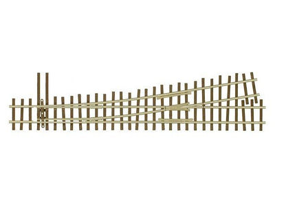 Micro Engineering 15-105 HOn3, Narrow Gauge, 6 Left Turnout, Code 70, Left Hand - House of Trains